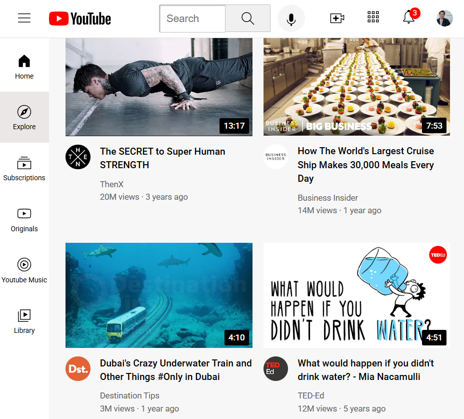 Secondary image of YouTube Clone project